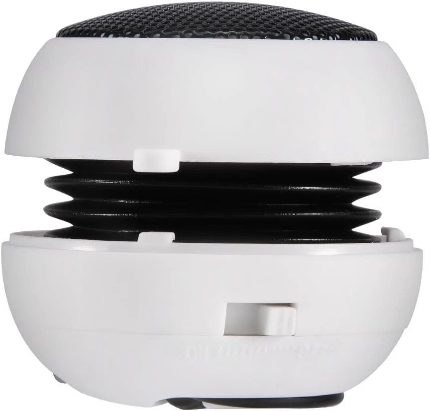 Kompiuterio kolonėlės Nešiojamas Bluetooth garsiakalbis su 3.5mm jungtimi, baltas
