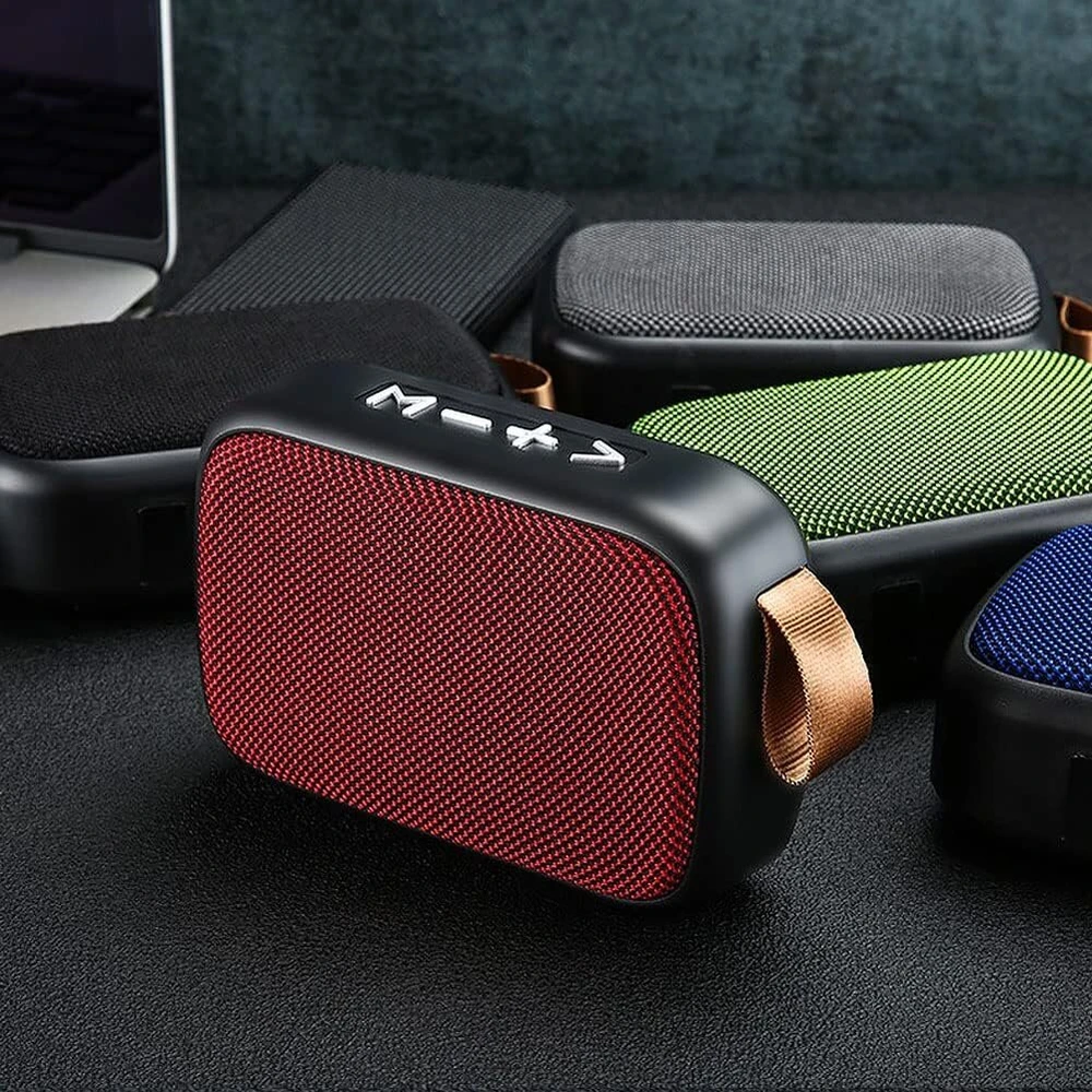 Kompiuterio kolonėlės Nešiojamas Bluetooth garsiakalbis su Fm radiju - raudonas