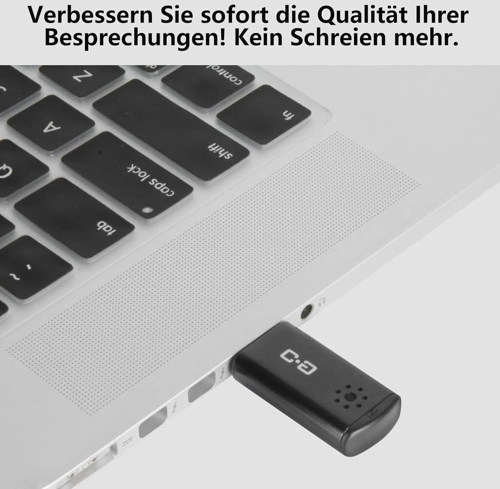 Nešiojamas Usb mikrofonas kompiuteriui, didelis jautrumas, "plug and Play"
