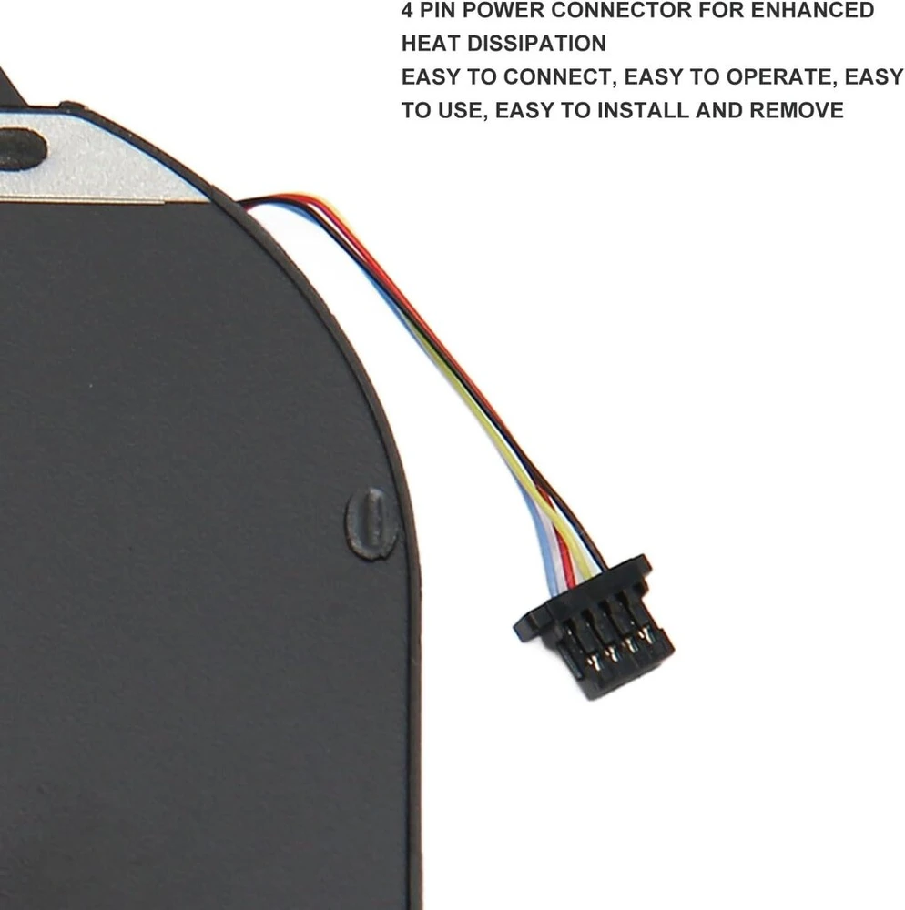 Nešiojamojo kompiuterio cpu aušinimo ventiliatorius, skirtas dell 4 kontaktų maitinimo jungties lengvo nešiojamojo kompiuterio ventiliatoriaus pakeitimui, skirtas xps 15 9570 7590 serijoms 008yy9 0tk9j1 cpu aušinimo ventiliatorius