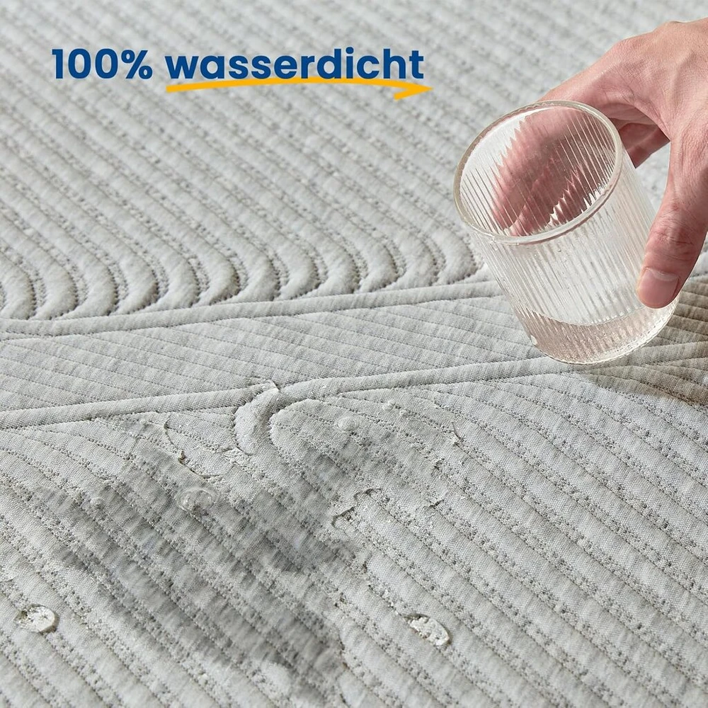 Newentor® antklodė čiužiniui 140 x 200 cm gelinis spyruoklinis čiužinys, antklodė čiužiniui 140 x 200 cm sofa-lova gelinis putplastis, antklodė čiužiniui 140 x 200 h2/h3 užvalkalas šaltos putos 7 cm aukščio vandeniui atsparus