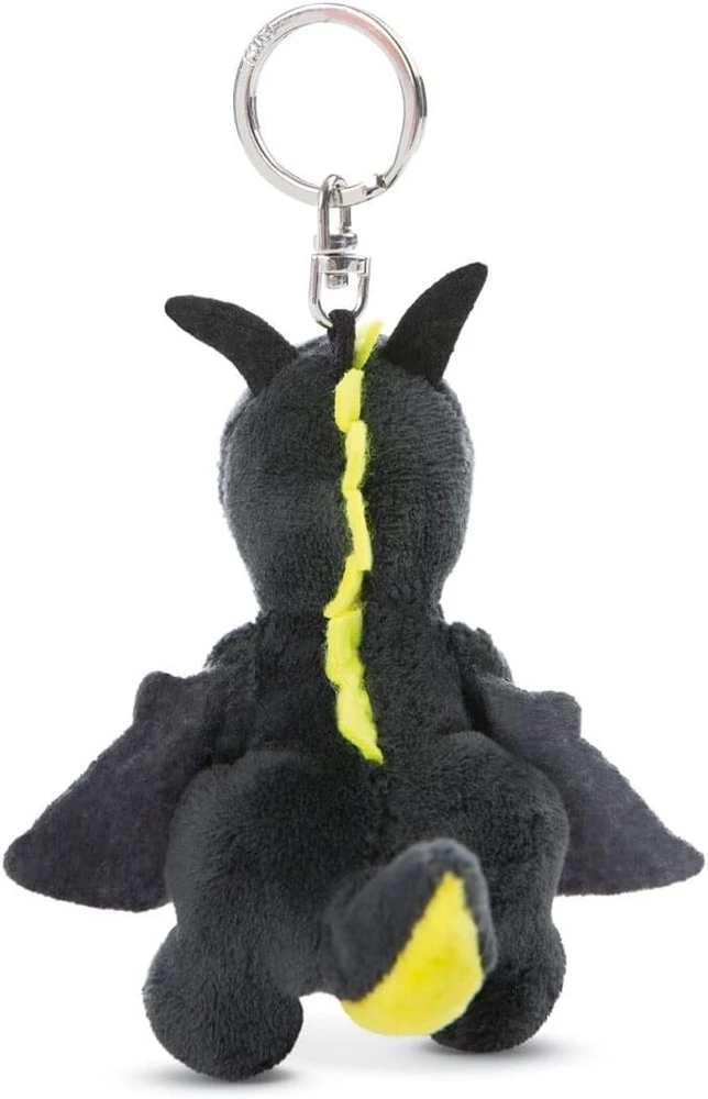 Nici Glubschis Nici Dragor 47992 raktų pakabukas - juodas/geltonas 9 cm