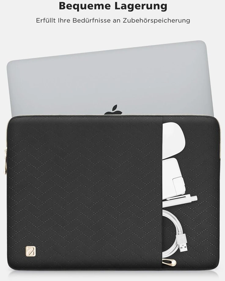 Nidoo 17 colių nešiojamojo kompiuterio dėklas, suderinamas su 17 colių Ideapad 3 Gen 7 / Hp Zbook Fury 17.3 G8, nešiojamojo kompiuterio krepšys, suderinamas su didesniu 17 colių nešiojamuoju kompiuteriu, viduje (41 cm x 29 cm, ne įstrižainė) nešiojamuoju