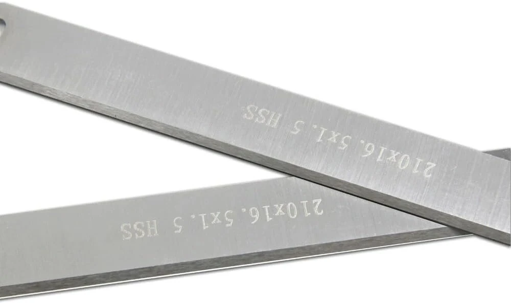 Ninehole 4 Hss obliavimo peilių rinkinys 210 mm, 210 mm obliavimo peilis, tinkamas obliavimo medienos apdirbimo staklėms, 210 x 16,5 x 1,5 mm