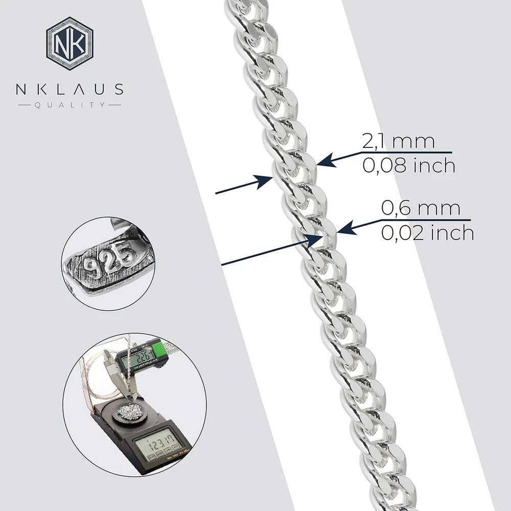 Nklaus grandinėlė / 925 sidabras / 2.10 mm pločio