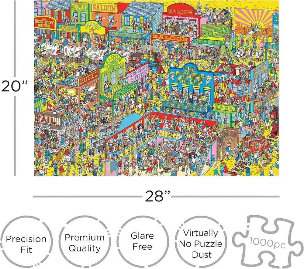 Nmr Distribution Where's Waldo Wild Wild West 1000 dalių dėlionė