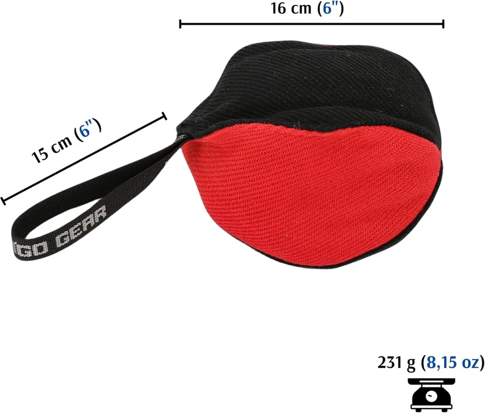 Nobleza Dingo Gear dresūros kamuolys šunims, raudonas, 16 cm