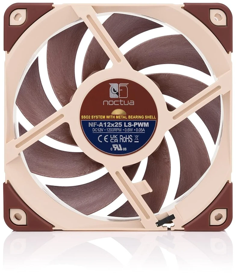 Noctua Nf-a12x25 Ls-pwm ventiliatorius, 120 mm, rudas