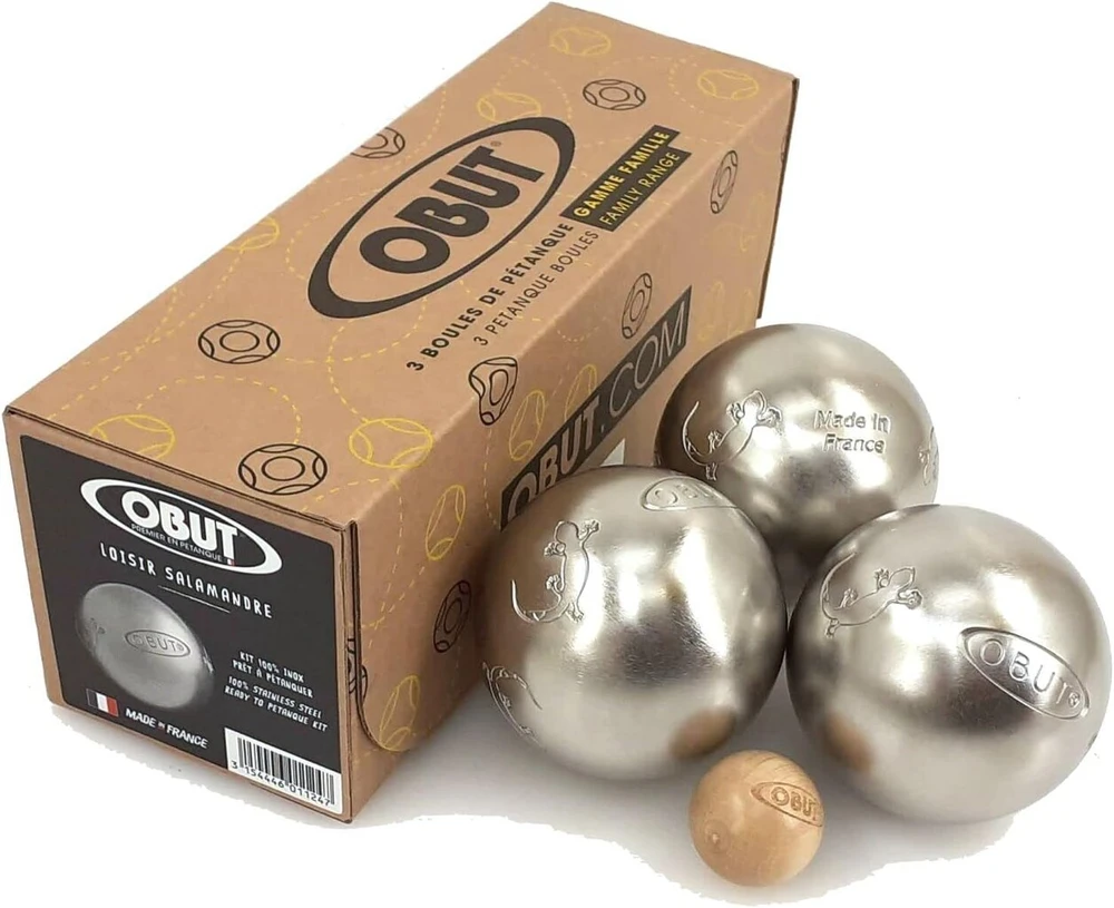 Obut Salamandre boules kamuoliai, laisvalaikio, nerūdijančio plieno, 3 kamuoliai
