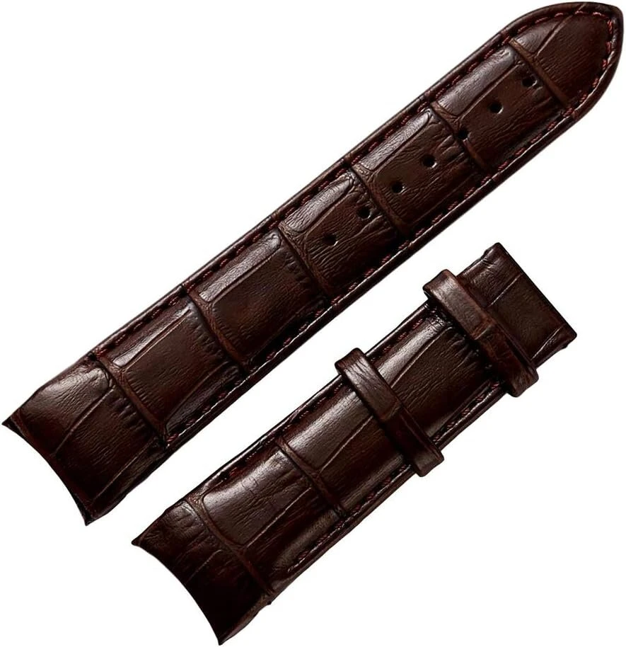 Odinė laikrodžio apyrankė 22 mm, tinkama Tissot T035410 T035407 T035428 T035446 laikrodžių pakeitimui, ruda apyrankė.