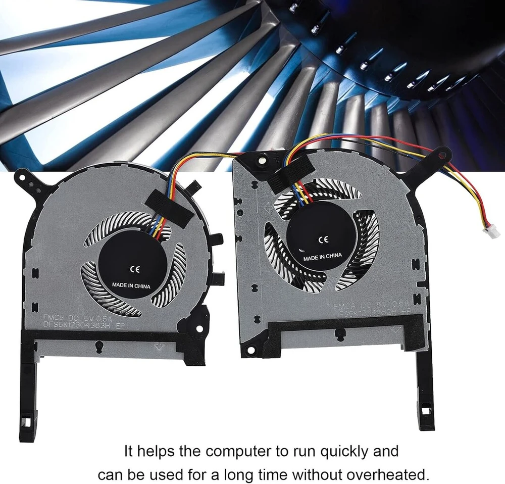 Oem 2 vnt. Cpu Gpu aušinimo ventiliatoriai, skirti Tuf Fx505 Fx705