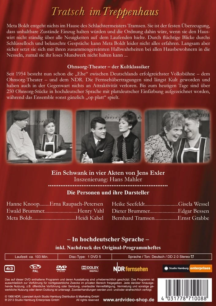Vinilinė plokštelė Ohnsorg Theater: Plepalai laiptinėje