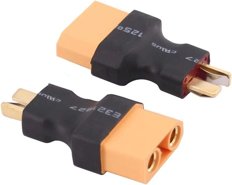 Olirc 2 vnt. Deans T kištuko (vyriško) į Xt90 (moterišką) jungties adapterių rinkinys (c101-2)
