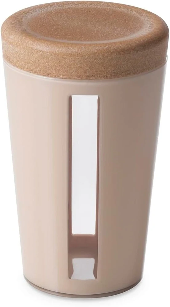 Omada Design - stiklainis 1.25 L - plastikinis ir medinis indas su dangteliu šviežiam maistui - ecoliving linija