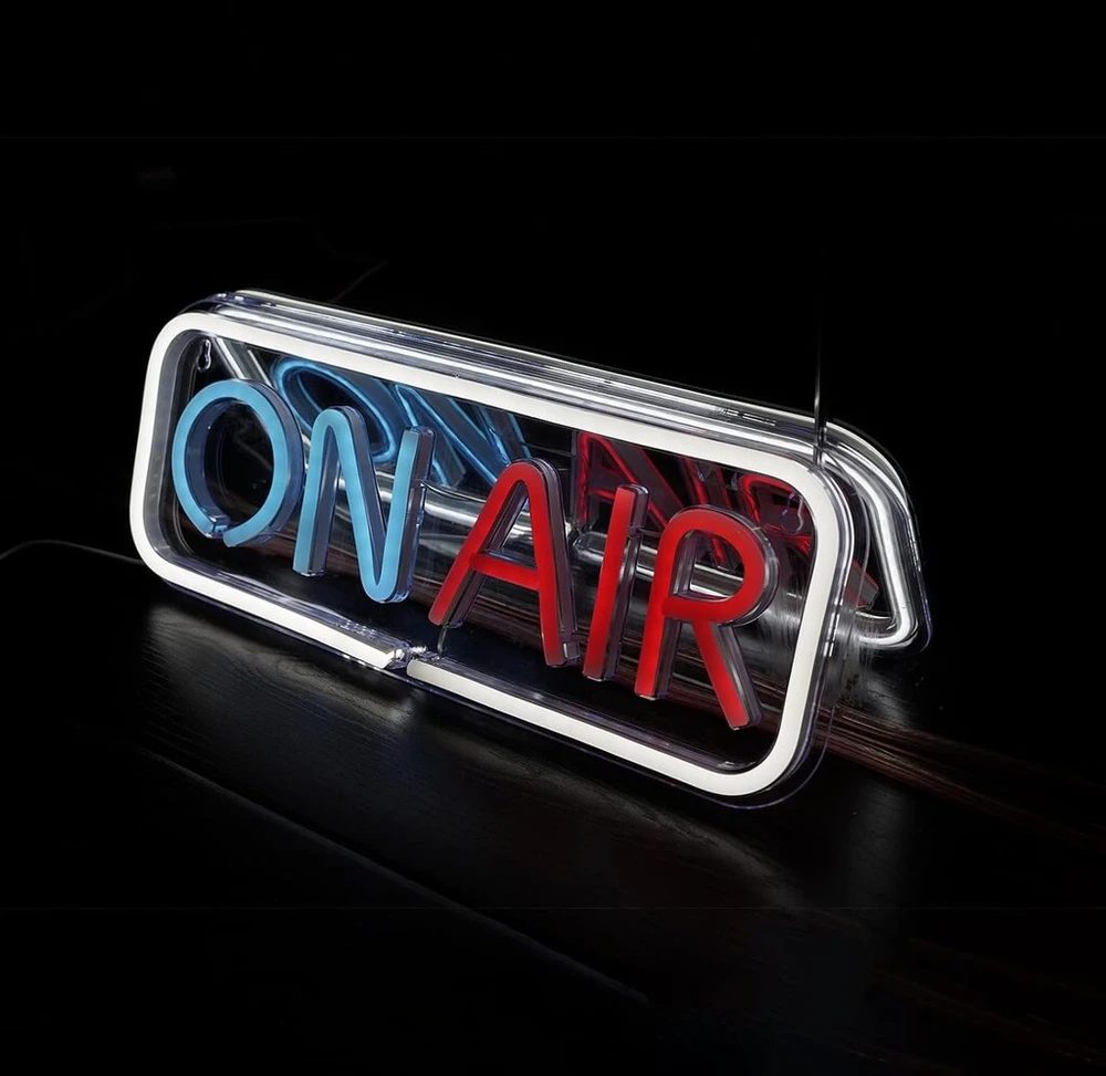 On Air neoninės iškabos, led dekoratyvinės lempos, streaming recording iškaba, prijungiama usb jungtimi, streamer'iams, influencer'iams, žaidėjams, kambariui, barui, klubui, namams, vakarėlių dekoravimui (įvairių spalvų)