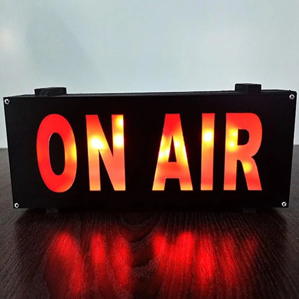 On Air ženklas Led retro šviestuvas, On Air įrašų studijos šviestuvai ir dekoracija, Led mygtuko valdymas On Air ženklo šviestuvas namų dekoravimui