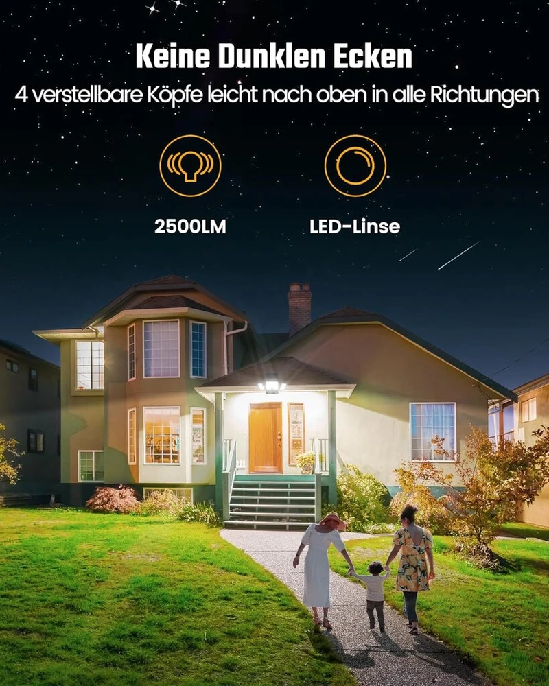 Onlywin saulės šviestuvai, skirti naudoti lauke su judesio davikliu, 304 led, 8500 k judesio daviklis, lauko saulės, 4 reguliuojamos galvutės, 3 šviesos režimai, ip65 vandeniui atsparus saulės judesio daviklis lauke, 1 vnt.