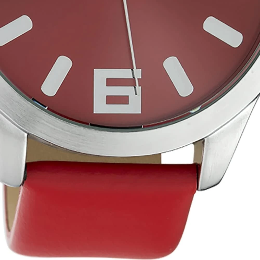 Oozoo Classic Colour Line moteriškas laikrodis su odiniu dirželiu Xl 47 mm