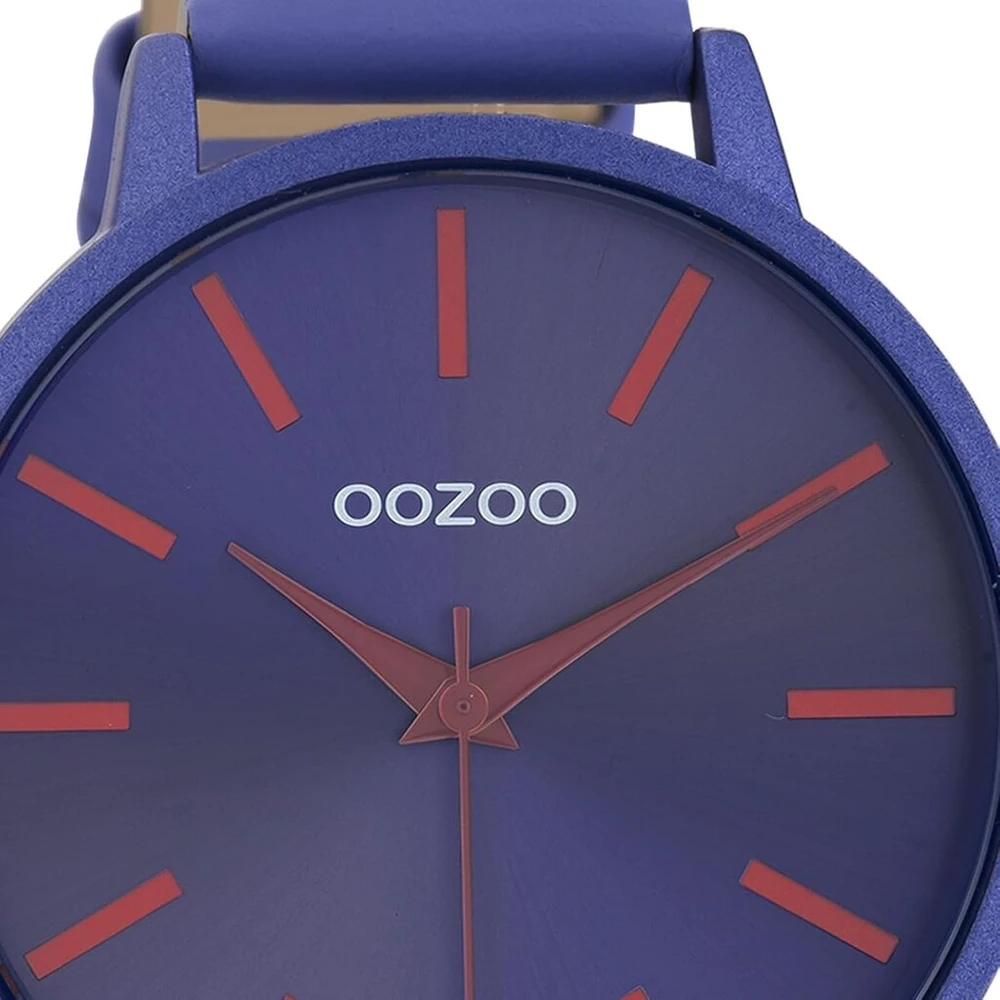 Oozoo moteriškas laikrodis su odiniu dirželiu Color Line, 42 mm skersmens, įvairių variantų