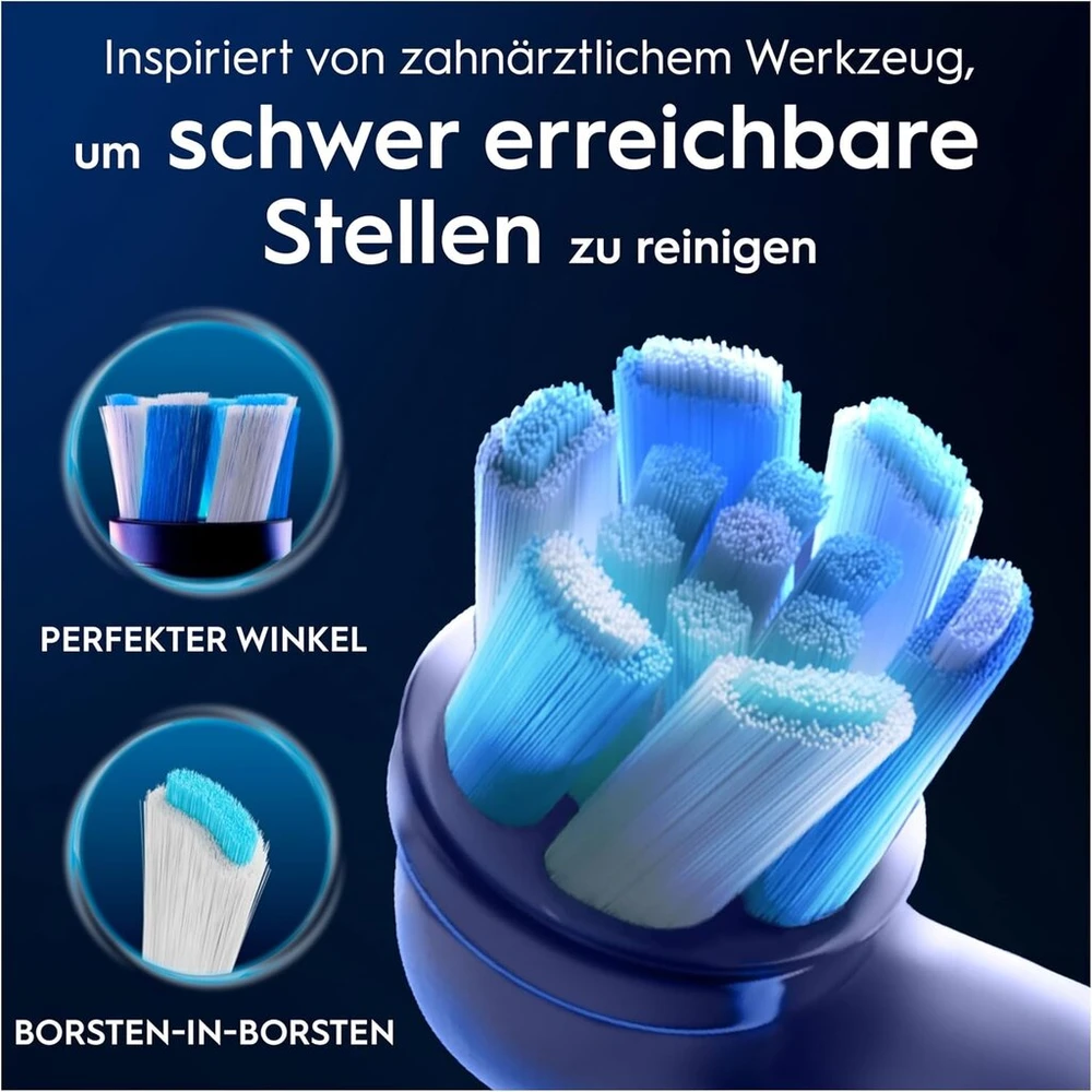 Oral-b Io Ultimate Cleaning elektrinių dantų šepetėlių galvutės, 8 vnt., Ultimate dantų valymo šepetėlio priedas Oral-b dantų šepetėliams, supakuota į pašto dėžutę