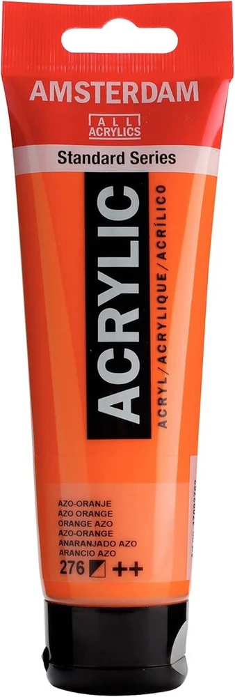 Orange Amsterdam Standard Series akriliniai dažai tūbelėje 120ml Azo Oranžinis 276 (17092762)