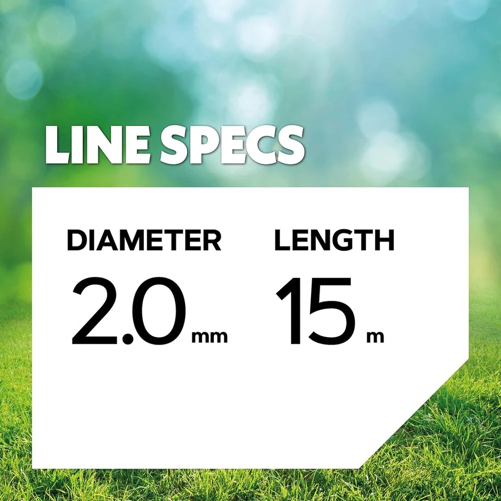 Oregon 2.0mm x 15m geltona žoliapjovės ir krūmapjovės viela 69-356-y