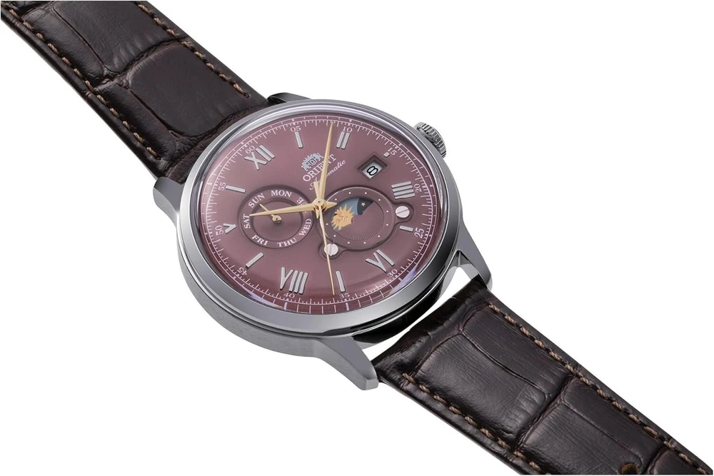 Orient Classic laikrodis Ra-ak0807r30b, vyno raudonumo, Classic