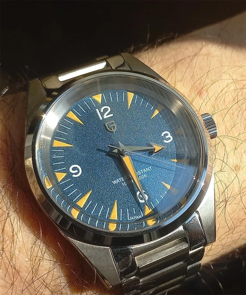 Orizontime Pagani Design minimalistinis kvarcinis vyriškas laikrodis, 38 mm ciferblatas, nerūdijantis plienas, Vh31 mechanizmas, patikimas užsegimas