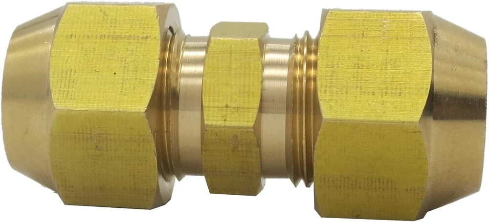 Oro kondicionavimo varinio vamzdžio prailginimas jungties dvigubiems jungtims tarpinis sujungimas momentinis sujungimas be suvirinimo varinio vamzdžio skersmuo 6–19 mm flanšinis veržlė 7,94 mm
