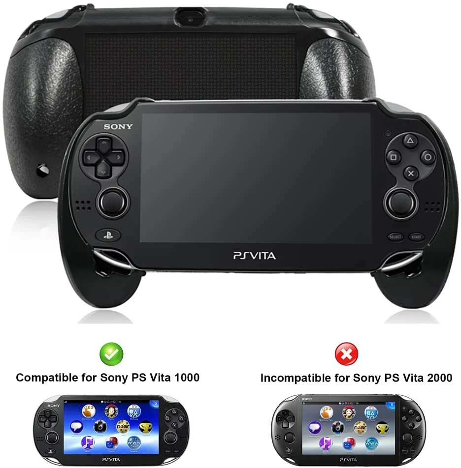 Ostent patvarus joypad plastikinis lankstus laikiklis, suderinamas su Sony Ps Vita 1000, juodos spalvos