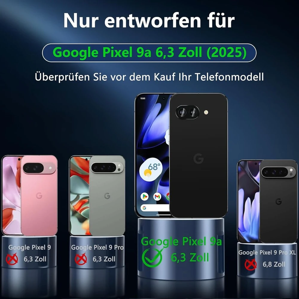 Owkey dėklas Google Pixel 9a su Magsafe, matinis, mėlynas