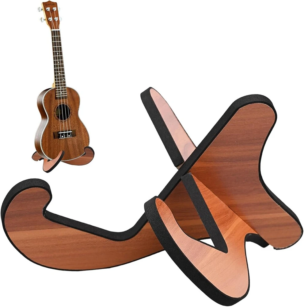 Owlmate gitaros stovas elektrinei gitarai, gitaros stovas, medinis gitaros stovas akustinei gitarai, elektrinei gitarai, bosinei gitarai, gitaros stovas su įbrėžimams atspariu putų danga