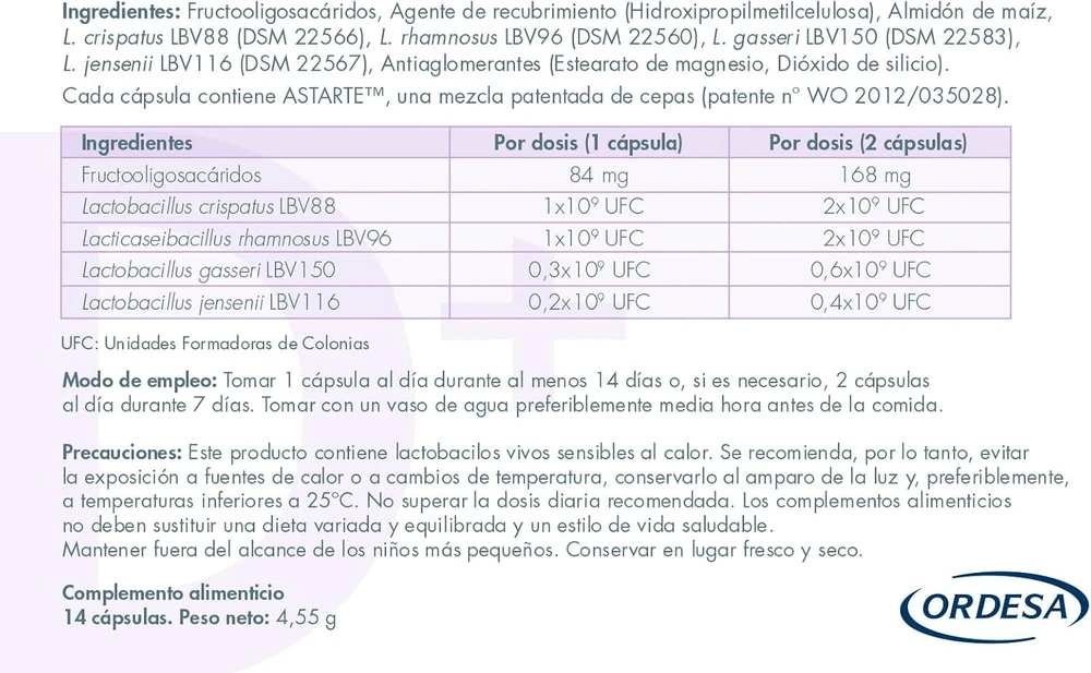 Dantų šepetėlis Ozoaqua Donna Plus+ Intimate Flora 14 kapsulių