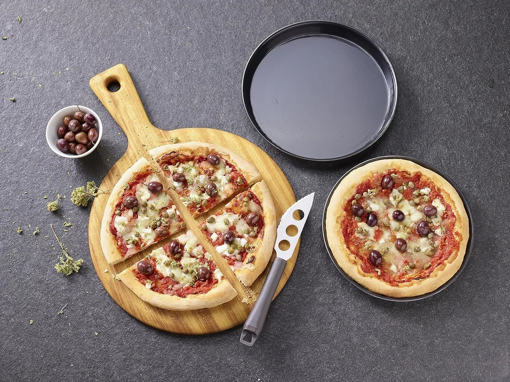 Paderno 11740-30 picos keptuvė, geležinė, mėlyna, skersmuo 30 cm