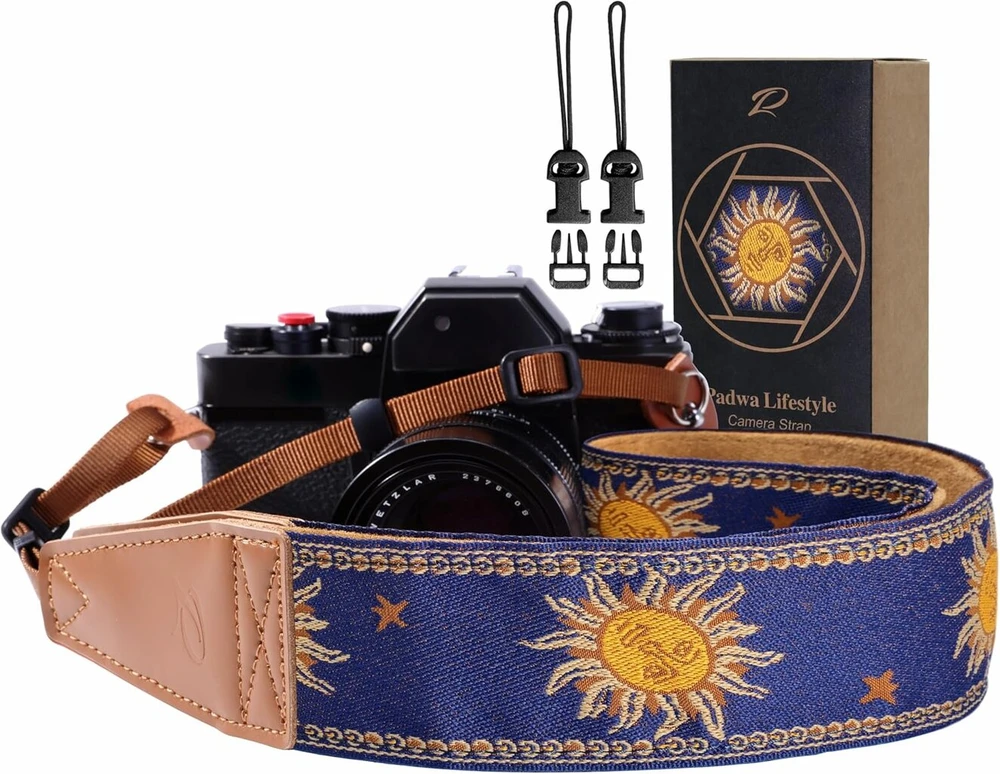Objektyvas Padwa Lifestyle Helios Dirželis Fotoaparatui - 5cm Oda, Medvilnė, Greitas Fiksavimas