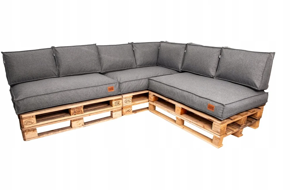 Pagalvėlės sodo baldams, paletėms, terasai, 7 asmenims, neperšlampamos, rinkinys 3x 120x80x15