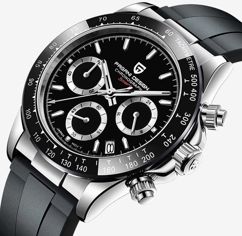 Pagani Design Vk63 Chronograph Vyriškas Laikrodis Nerūdijančio Plieno