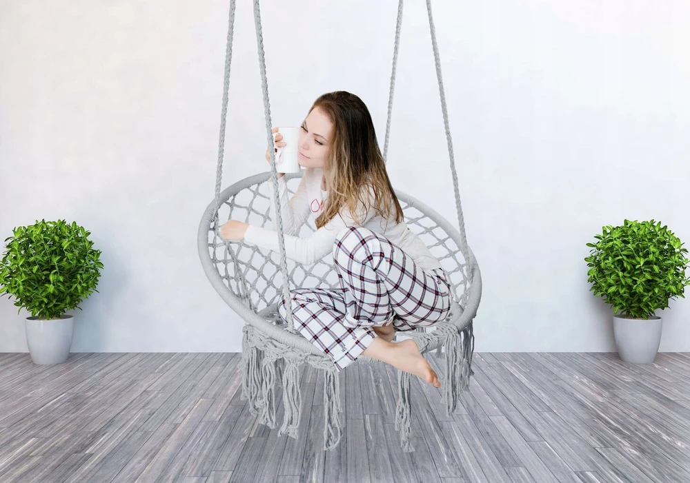 PAKABINAMAS FOTELIS SODUI NAMUI GANDRO LIZDAS PILKAS BOHO SUPYNĖ