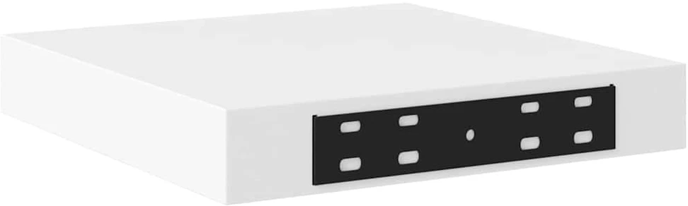 Pakabinamos lentynos, 4vnt., baltos, 23x23,5x3,8cm, MDF