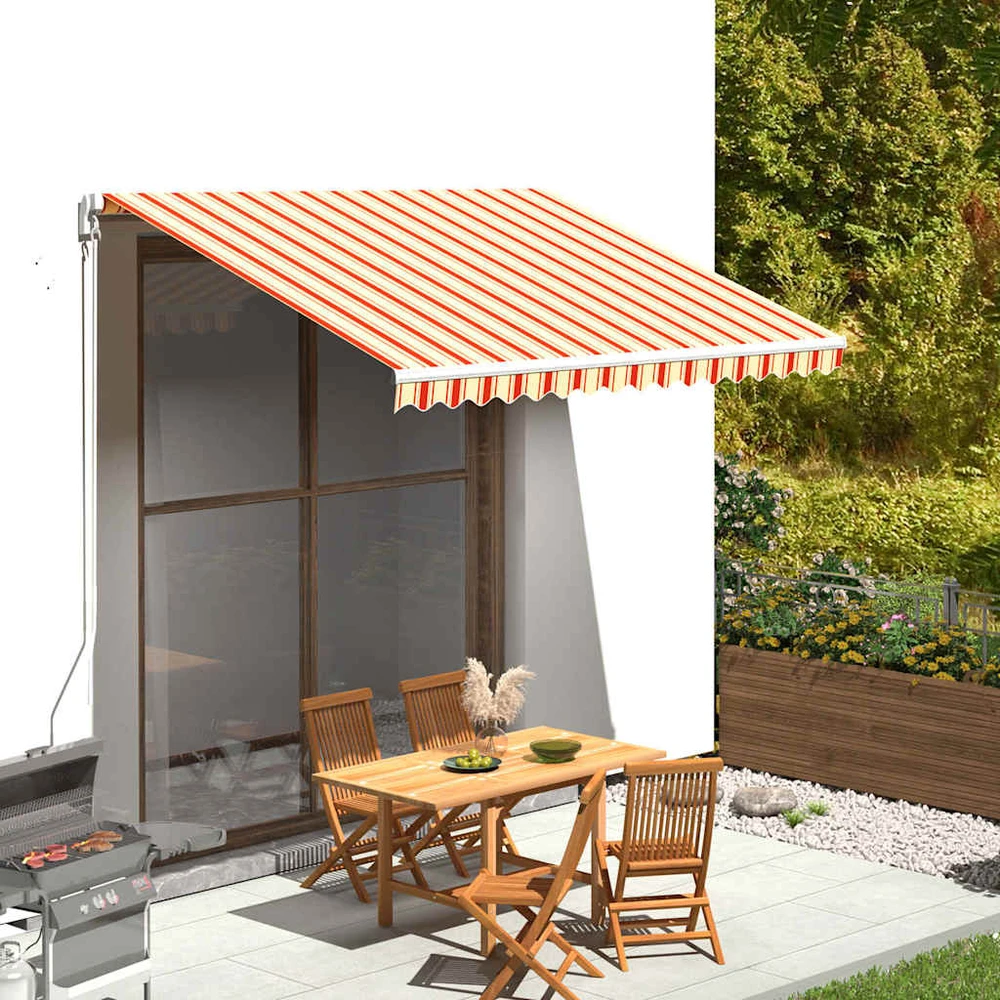 Pakaitinis audinys markizei, geltona ir oranžinė 350x250 cm, poliesteris