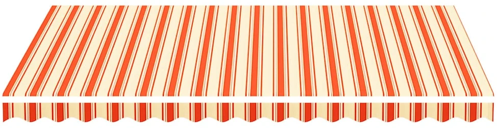 Pakaitinis audinys markizei, geltona ir oranžinė 350x250 cm, poliesteris