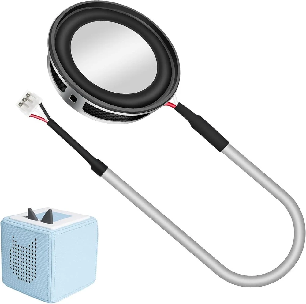 Kompiuterio kolonėlės Pakaitinis garsiakalbis 4ω 3w, suderinamas su Toniebox audio grotuvu, 40 mm pakaitinio garsiakalbio remonto priedų rinkinys - muzikos dėžutės įmontuoto garsiakalbio pakaitinės dalys su atsuktuvu, skirtas Toniebox garsiakalbiui (1)