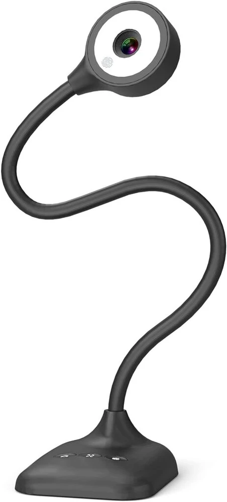 Pakotoo usb dokumentų kamera ir vaizduoklis mokyklai a3 formatu, 3 lygių led lemputės, vaizdo apvertimas, sulankstoma, dvigubas mikrofonas su priartinimu, skype, teams, obs. skirta windows, macos, linux ir chromebook