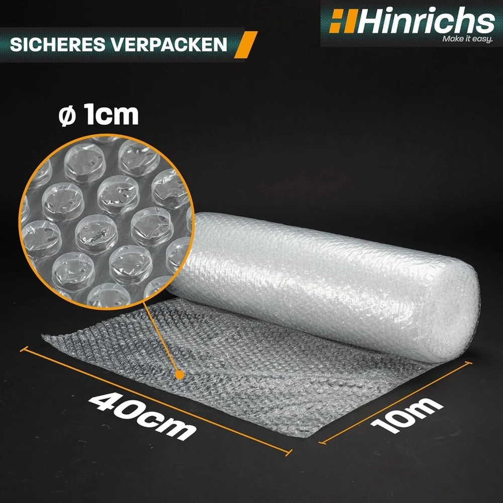 Pakuotės burbulinė plėvelė 10 m x 40 cm – apsaugai ir siuntimui
