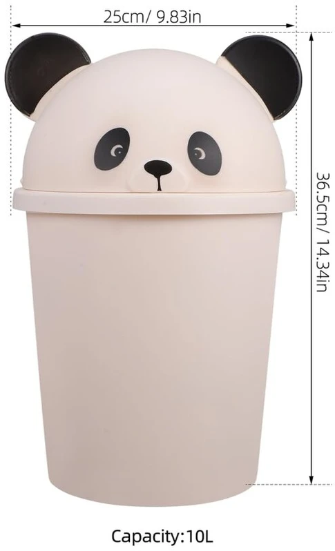 Panda dizaino šiukšliadėžė vaikams ir namams