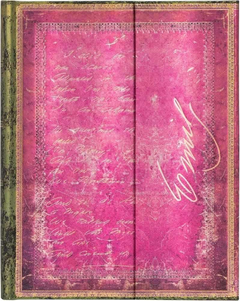 Paperblanks pb7212-6 kieti sąsiuviniai fascinating handwritings | languotas | ultra (180 × 230 mm): kietas viršelis, užsegamas apvalkalu, 120 gsm, juostelės žymeklis, dėklas (embellished manuscripts collection)
