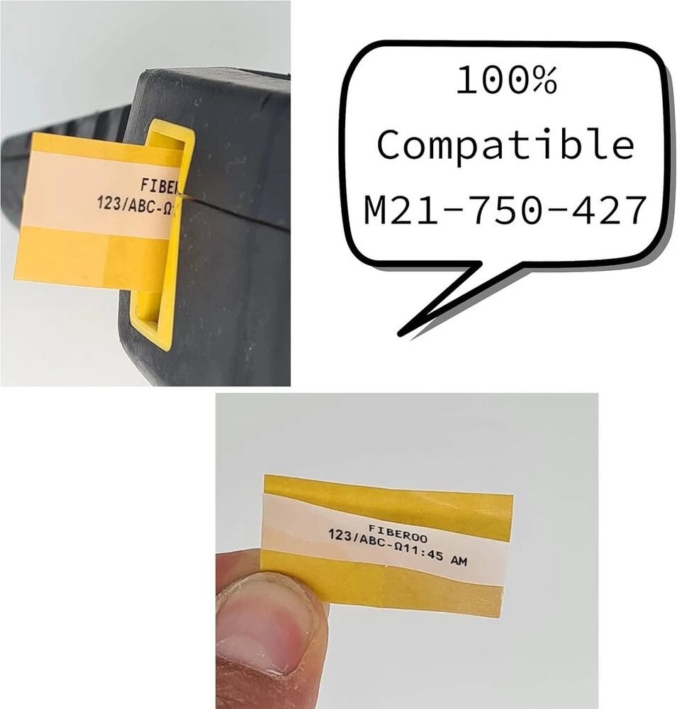 Papildymo paketas, suderinamas su M21-750-427, skirtas Bmp21 Plus ir Bmp21 Lab, netinka M210 ir M211 lipniai vinilo juostai, spausdinamas ant balto stiklo pluošto tinklo kabelio: 3 vnt.
