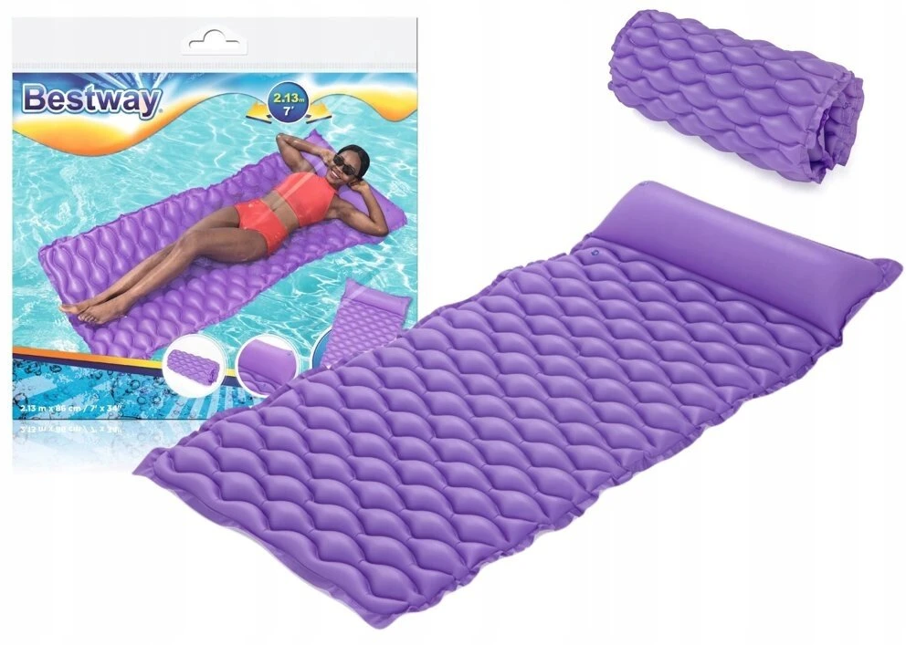 Paplūdimio čiužinys Bestway 44020, violetinis, 213x86 cm