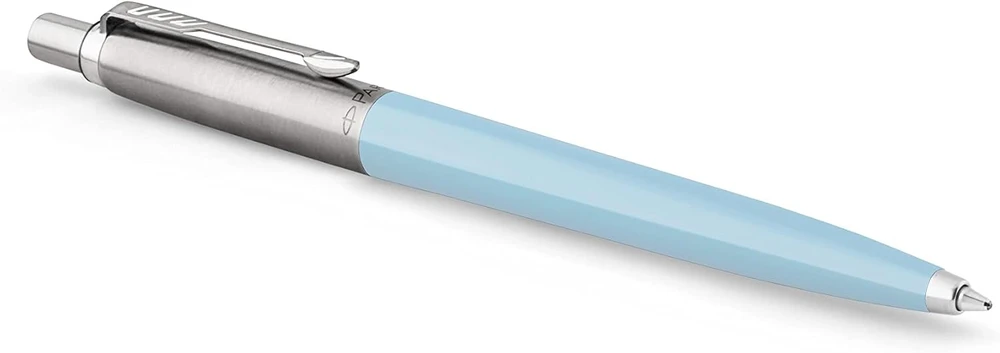Parker Pen Jotter Premium rutulinis rašiklis, retro kolekcijos apdaila, mėlynas rašalas, dovanų dėžutė (arctic mėlynas pastel, 1 vnt.)