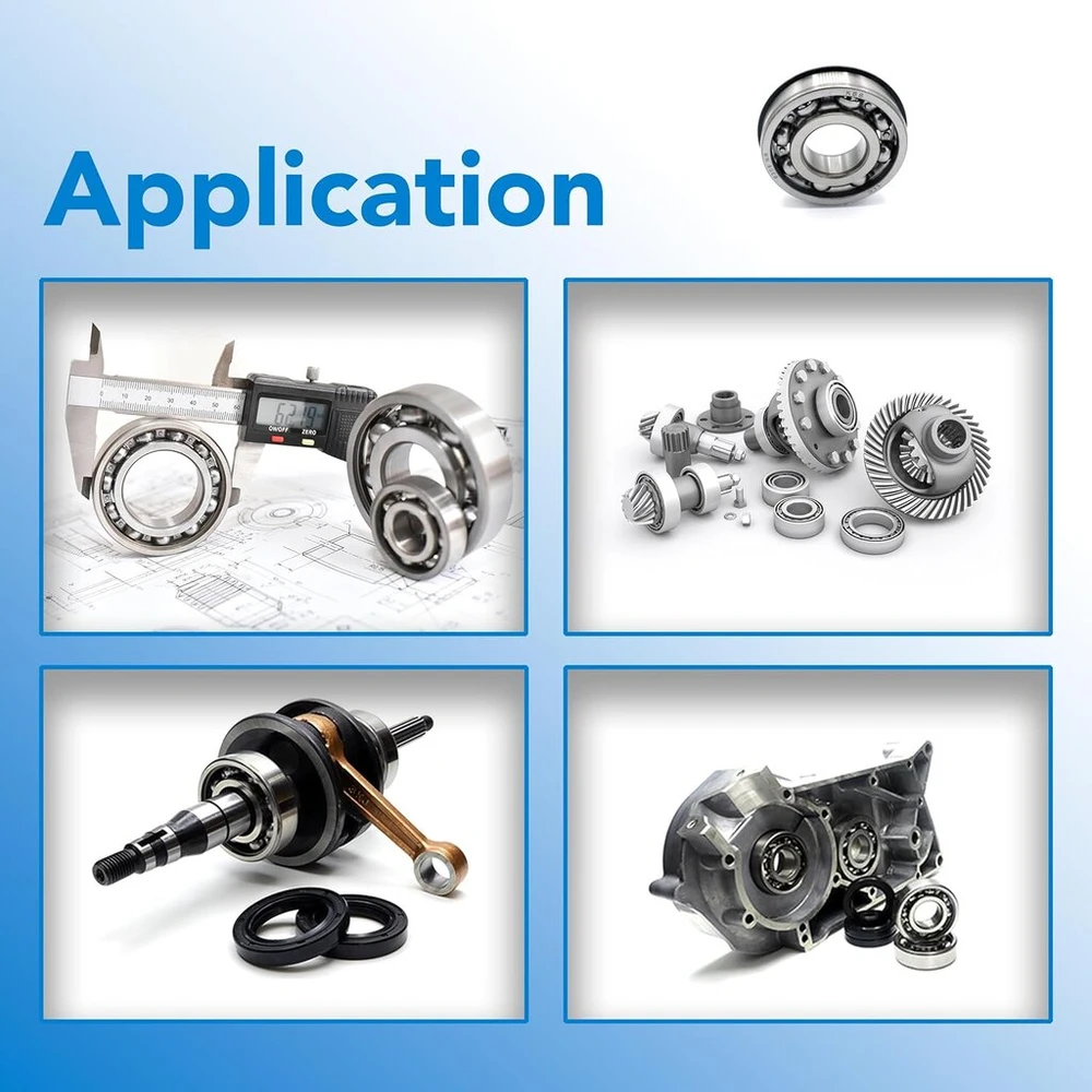 Parts and Parts giliųjų griovelių radialinis guolis 6306 Nr, 30 x 72 x 19 mm, Din 625 Iso 15, didelio greičio radialinis guolis, maža trintis, sklandus, idealus transporto priemonių transmisijoms ir pramoninei įrangai